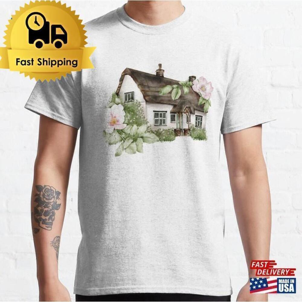 English Garden Floral Pattern Artistic Graphic Unisex T-Shirt